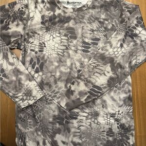 Kryptek Men's Long Sleeve Shirt - Gray Camo